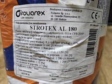 STROTEX AL 180 алюмінізована паронепроникна армована плівка (75 м2/рул) 2093224439 фото